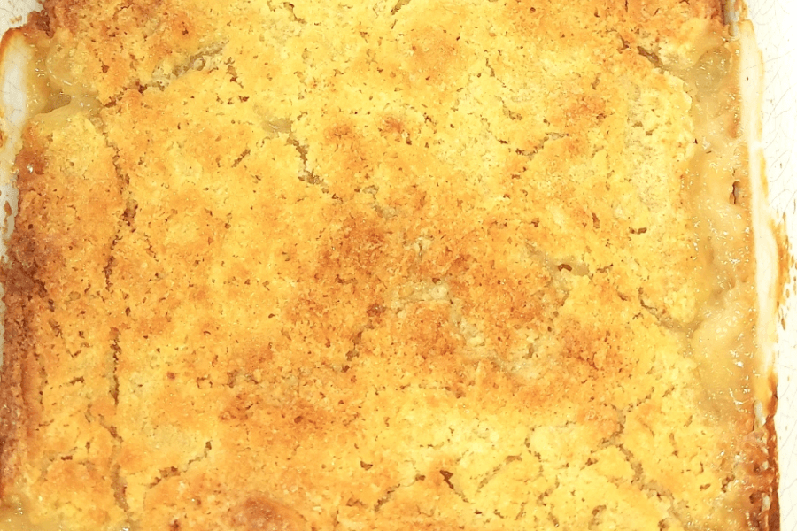 baked peach cobbler
