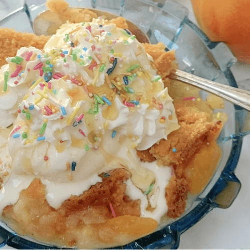 baked peach cobbler