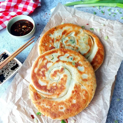 Taiwanese Green Onion Pancake Recipe (Crispy & Flaky)