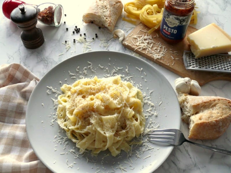 3 ingredient fettuccine alfredo