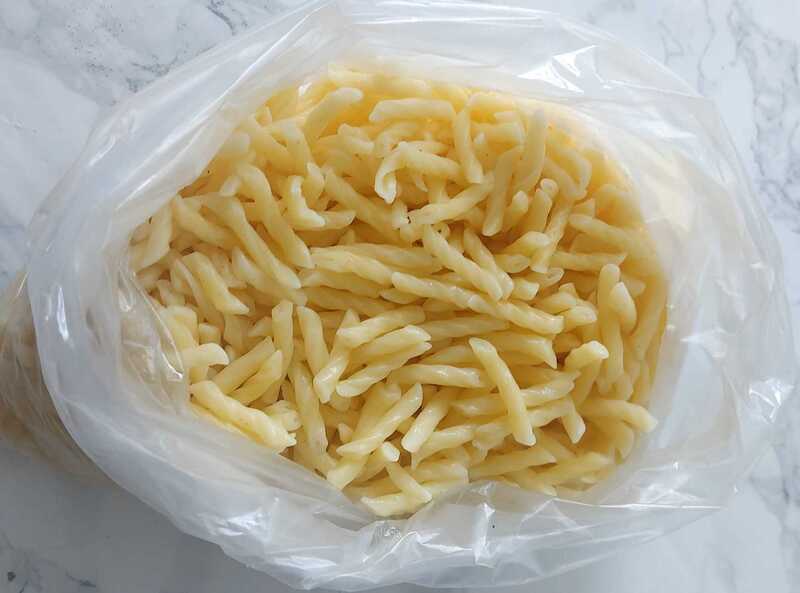 Bag with noodles