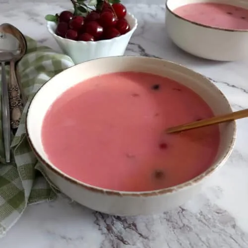 Sour Cherry Soup (Cold and Refreshing Summer Recipe)