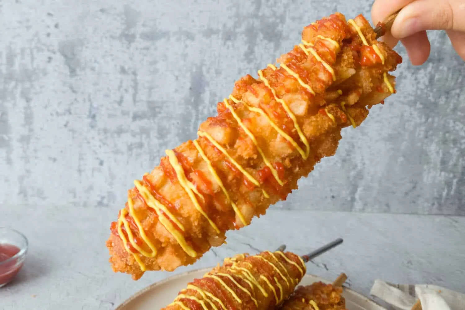 GOLDEN FRIED KOREAN STYLE CORN DOG