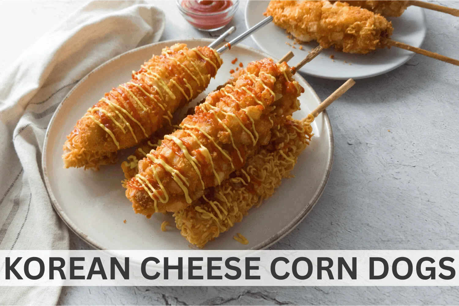 KOREAN CHEESE CORN DOG