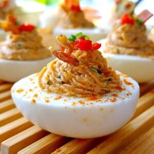 DEVILED EGGS RECIPE WITH BACON