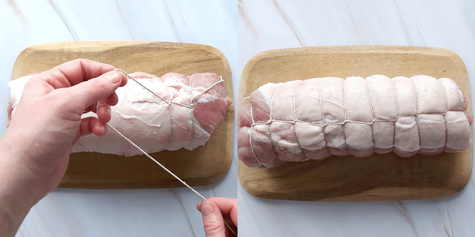 cranberry apple stuffed pork loin Tied up apple cranberry stuffed pork loin