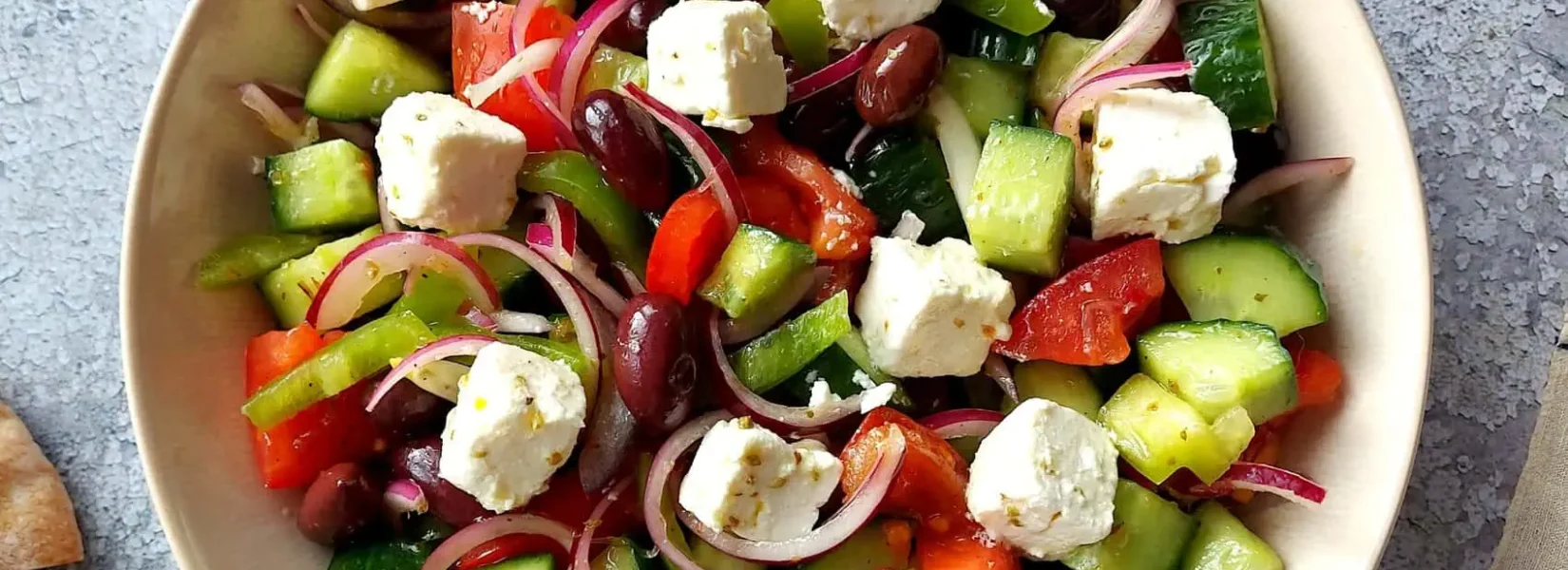 Homemade Greek Salad Recipe in Under 15 Minutes