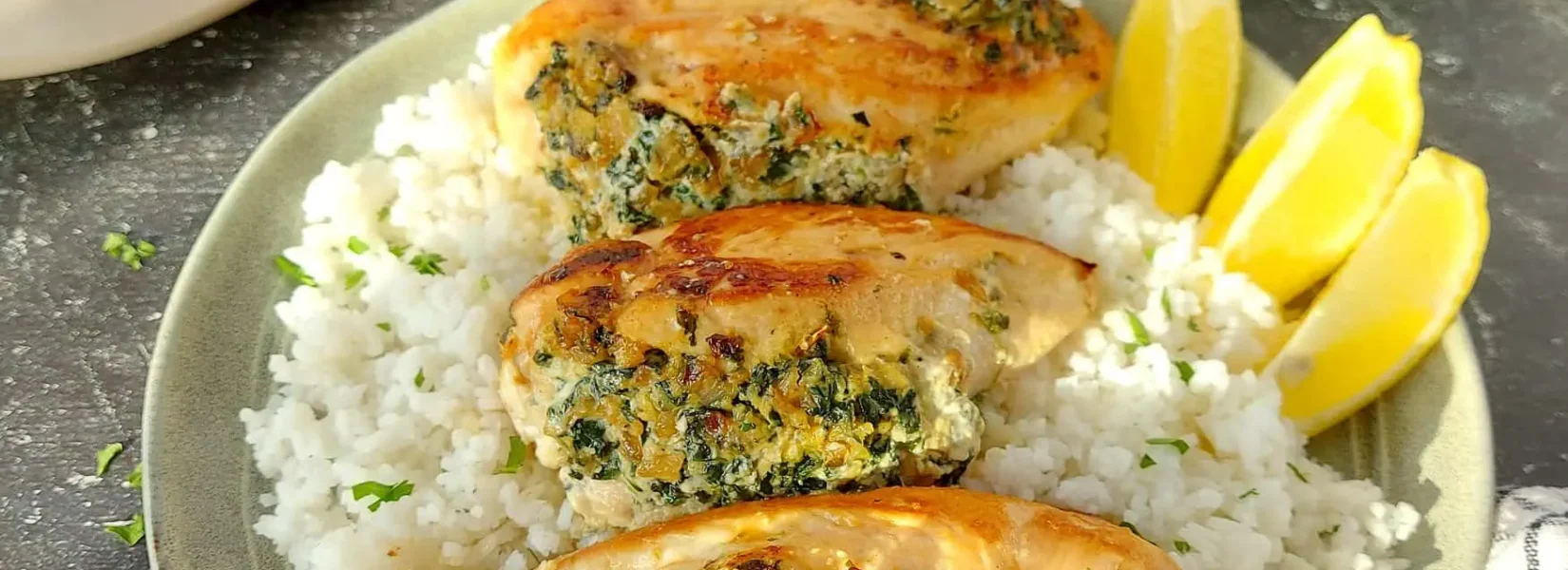 Easy Ricotta Stuffed Chicken Breast with Spinach