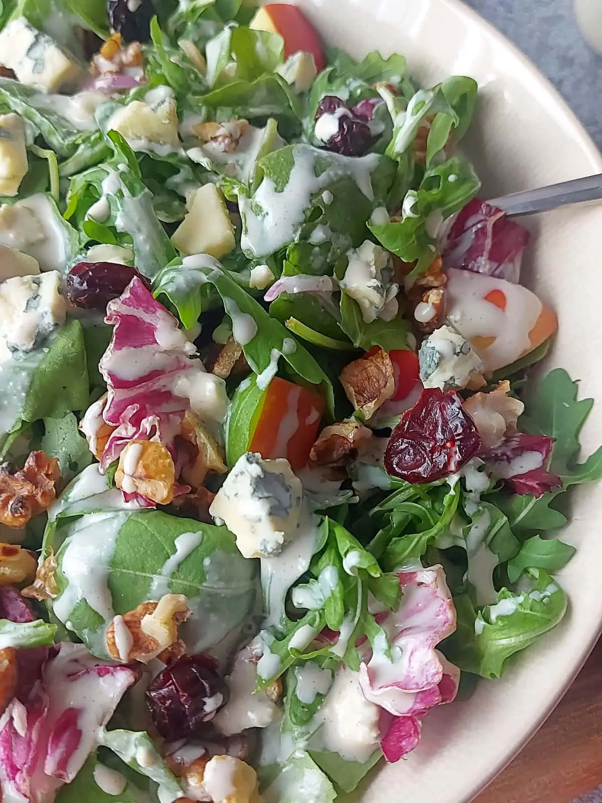APPLE WALNUT BLUE CHEESE SALAD