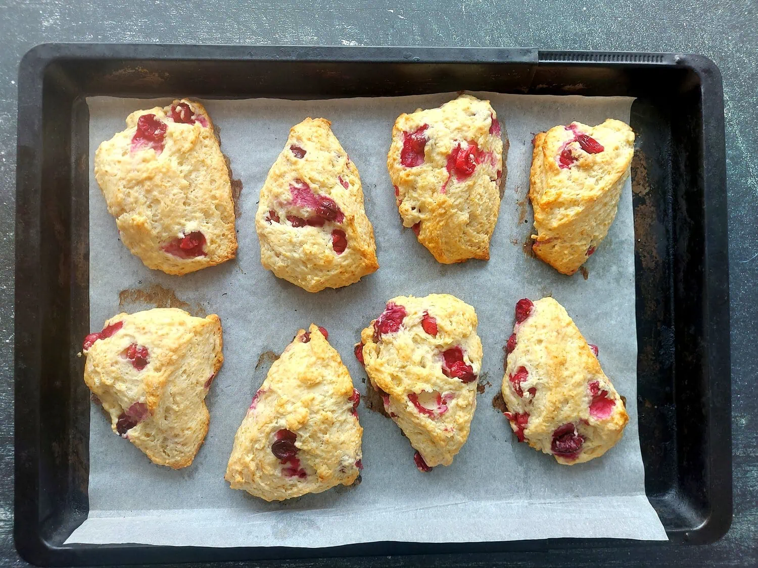 eggless scone recipe Tray with scones without egg