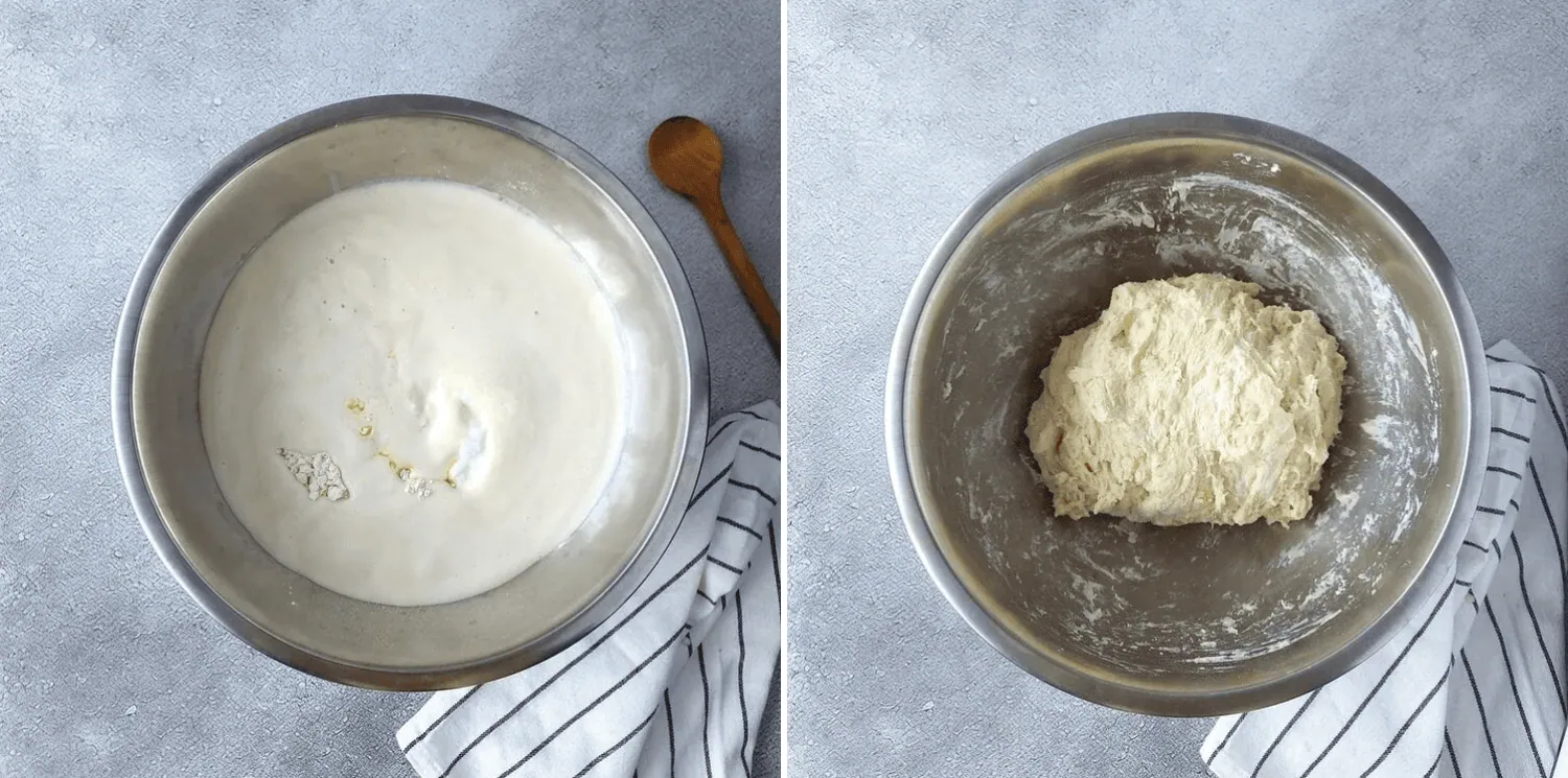 pita dough in a bowl