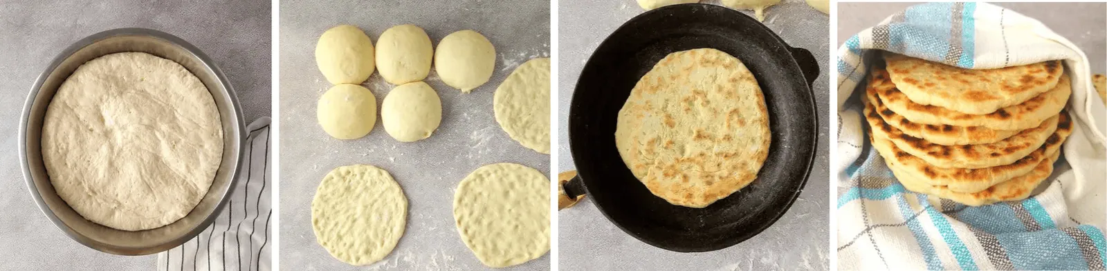 steps for making this greek pita recipe